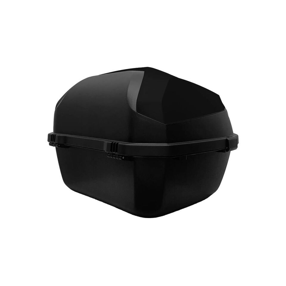 XT08-B 32 Litre Motosiklet Arka Çanta Siyah Parlak Su Geçirmez ABS Çift Kilitleme Üniversal