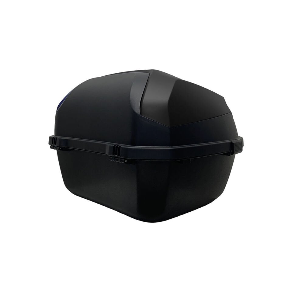WHEELIE XT08-FS 32 Litre Motosiklet Arka Çanta Mat Siyah Su Geçirmez ABS Top Case Çift Kilitleme Üniversal