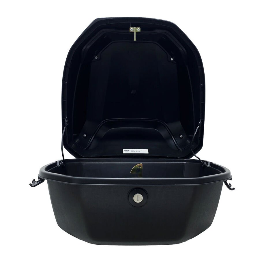 WHEELIE XT08-BL 32 Litre Motosiklet Arka Çanta Mavi Mat Su Geçirmez ABS Top Case Çift Kilitleme Üniversal