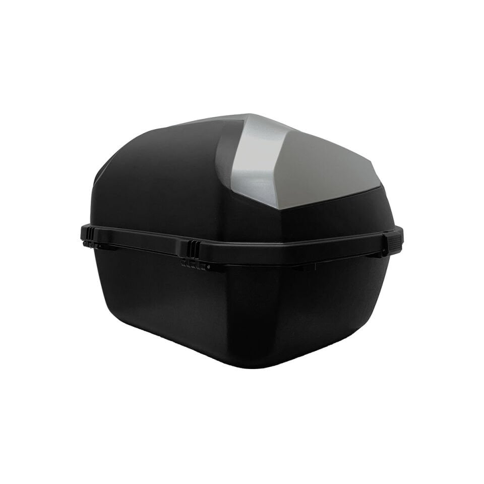 WHEELIE XT08-HG 32 Litre Motosiklet Arka Çanta Honda Gri Parlak Su Geçirmez ABS Çift Kilitleme Üniversal