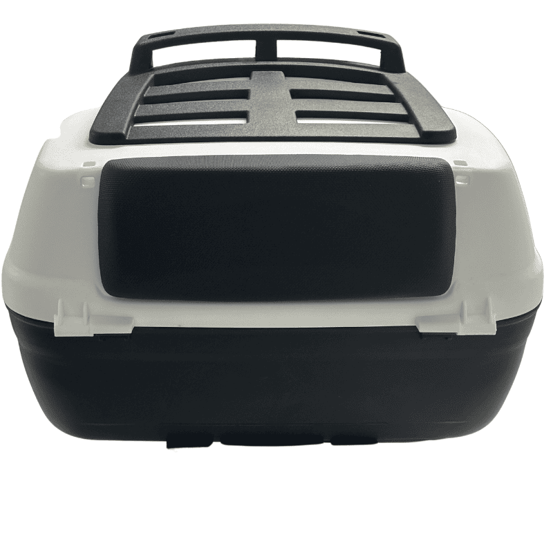 WHEELIE XT63-W 42 Litre Motosiklet Arka Çanta Beyaz Su Geçirmez ABS Top Case Bagaj Üniversal
