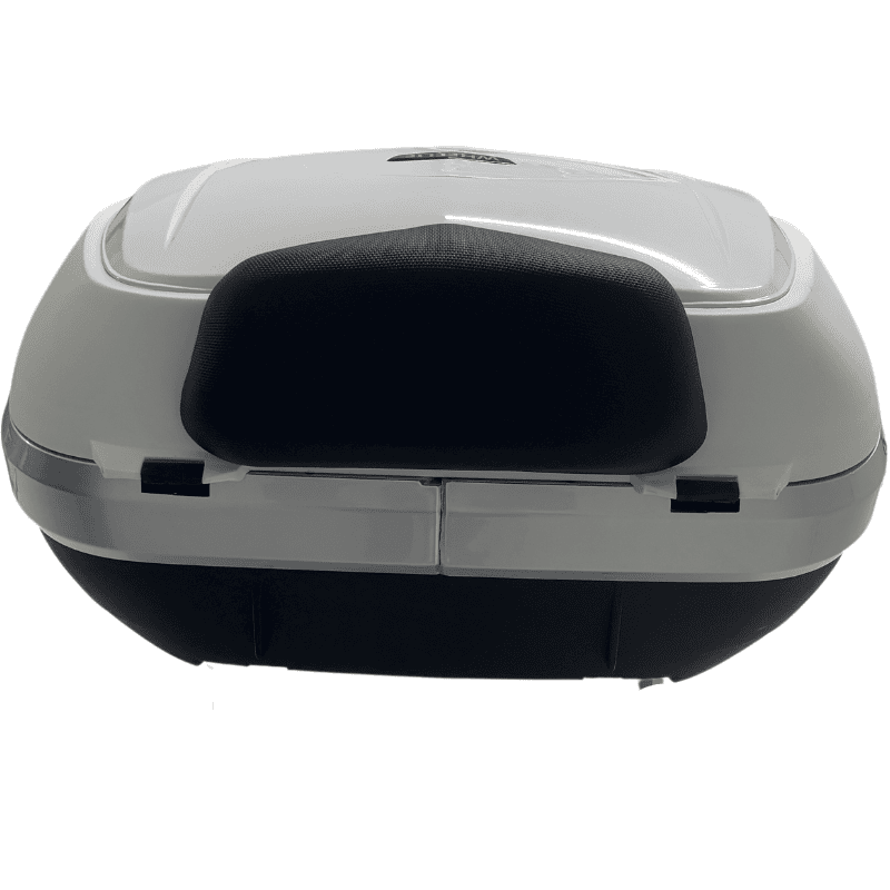 WHEELIE XT68-W 48 Litre Motosiklet Arka Çanta Beyaz Su Geçirmez Tak Çıkart Özellikli ABS Top Case Üniversal