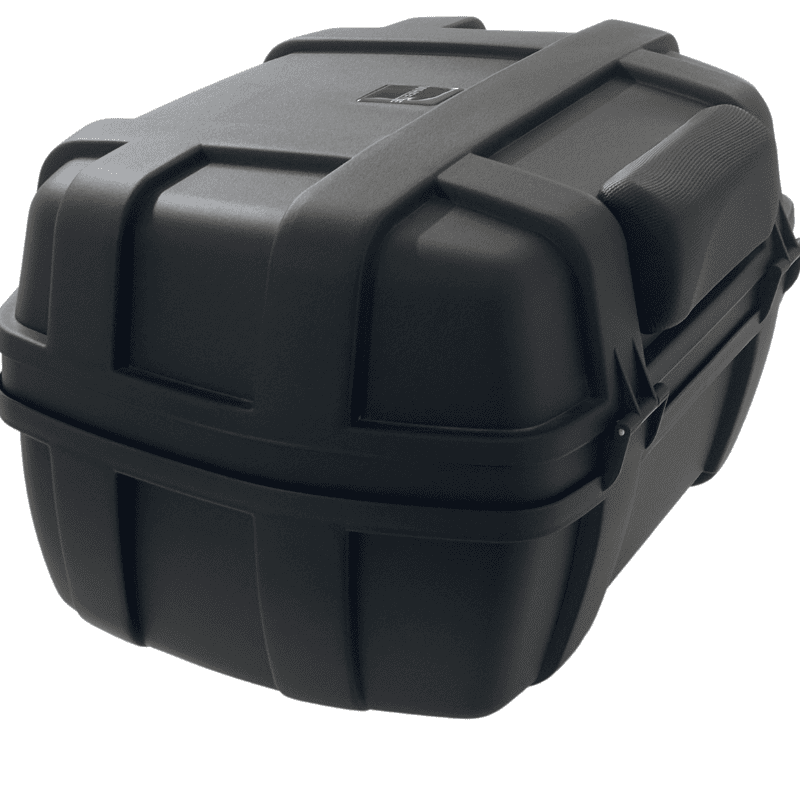 WHEELIE XT760-B 50 Litre Motosiklet Arka Çanta Siyah Su Geçirmez Tak Çıkart Özellikli ABS Top Case Üniversal