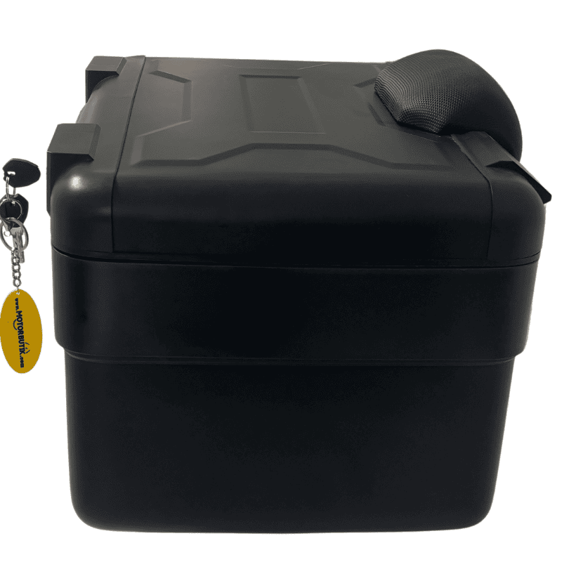 WHEELIE XT69X-B 30/40 Litre Motosiklet Arka Çanta Genişleyebilen Siyah Su Geçirmez Tak Çıkart Özellikli ABS