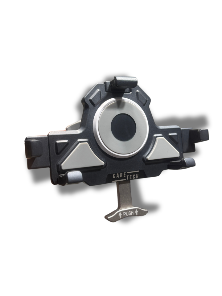 CARETECH CT-M01 Telefon Tutucu Titreşim Önleyici Aliminyum Motosiklet Gidon Ayna Montajlı 360° Ayarlanabilir