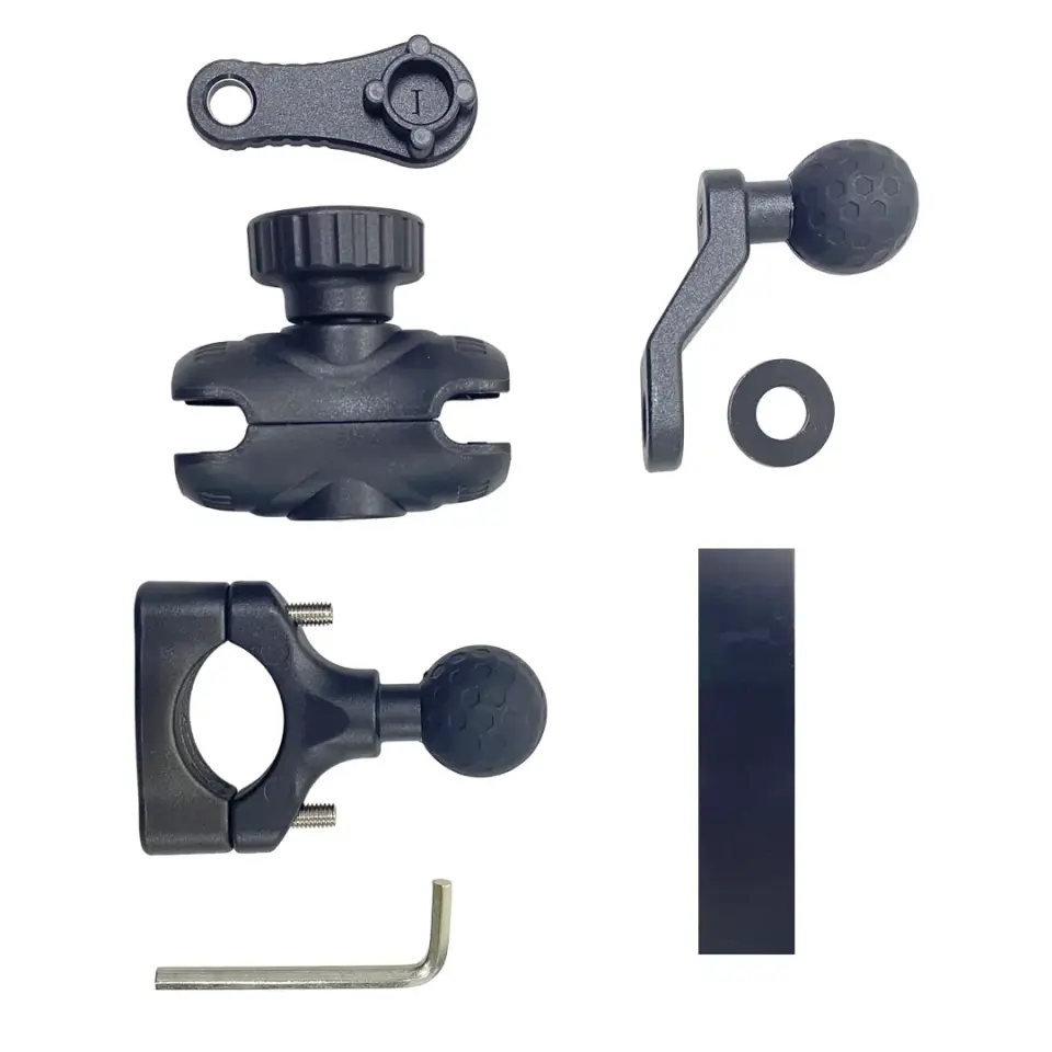 CARETECH CT-M03 Telefon Tutucu Hızlı Şarj Gidon Ayna Montajlı Motosiklet TYPE-C Üniversal