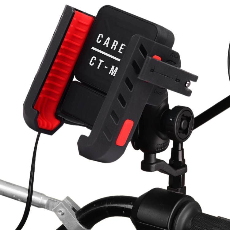 CARETECH CT-M03 TYPE-C ŞARJLI MOTOSİKLET TELEFON TUTUCU