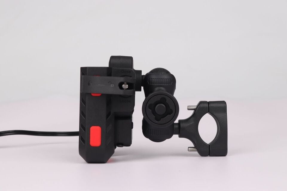 CARETECH CT-M03 TYPE-C ŞARJLI MOTOSİKLET TELEFON TUTUCU