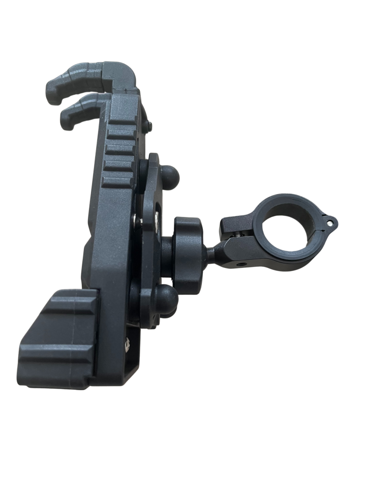 CARETECH CT-M07 Telefon Tutucu Titreşim Önleyici Motosiklet Gidon Ayna Montajlı Siyah Su Geçirmez