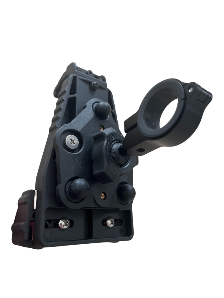 CARETECH CT-M07 Telefon Tutucu Titreşim Önleyici Motosiklet Gidon Ayna Montajlı Siyah Su Geçirmez