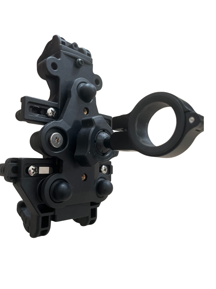 CARETECH CT-M08 Telefon Tutucu Titreşim Önleyici Motosiklet Gidon Ayna Montajlı 8 Pençeli Siyah Su geçirmez