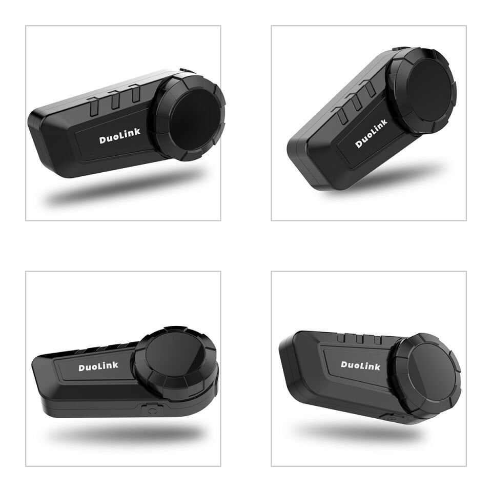 DuoLink X06 Pro İnterkom Bluetooth 6 Kişi Grup Motosiklet Kulaklık Müzik Paylaşımı Kask Intercom Sesli Yanıt