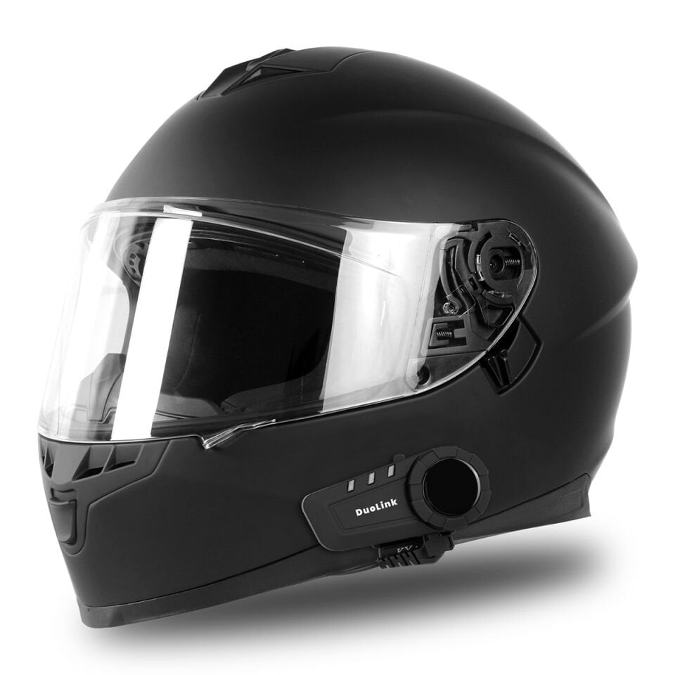 DuoLink X06 Pro İnterkom Bluetooth 6 Kişi Grup Motosiklet Kulaklık Müzik Paylaşımı Kask Intercom Sesli Yanıt