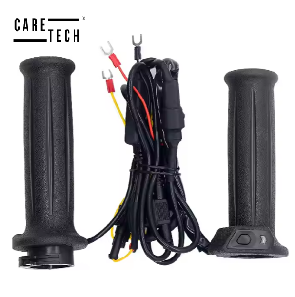 CARETECH CT-E1970 Elcik Isıtma Motosiklet 5 Kademeli Isıtmalı Geçmeli Takım Motosiklet Gidon Evrensel