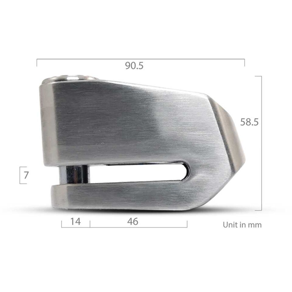 CRANNS VD14 Alarmlı Disk Kilidi Bluetooth App Kontrollü 304 Paslanmaz SRA Sertifikalı 14 mm Karbür PİM