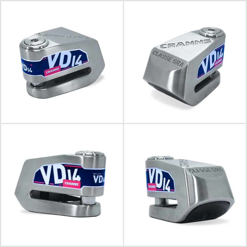 CRANNS VD14 Alarmlı Disk Kilidi Bluetooth App Kontrollü 304 Paslanmaz SRA Sertifikalı 14 mm Karbür PİM