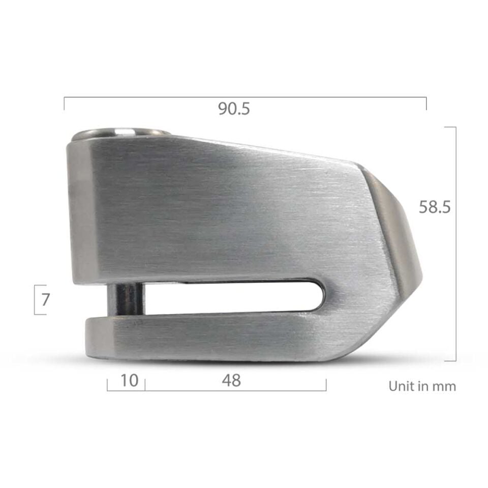 CRANNS VD10 Alarmlı Disk Kilidi Bluetooth App Kontrollü 304 Paslanmaz SRA Sertifikalı 10 mm Karbür PİM