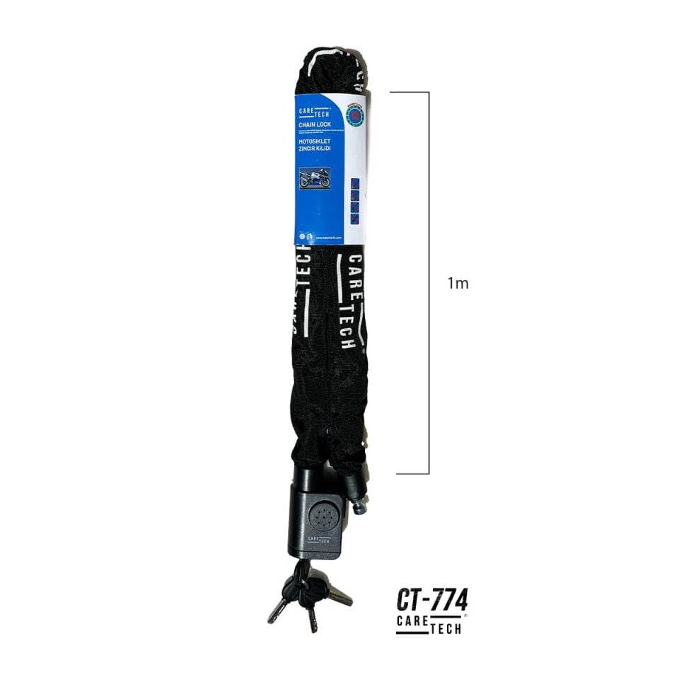 CARETECH CT-774 (1M) HIRSIZLIĞA KARŞI ALARMLI ZİNCİR KİLİDİ
