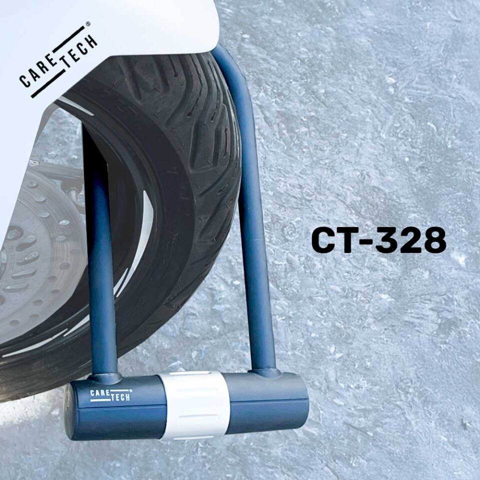 CARETECH CT-328 MOTOSİKLET VE BİSİKLET İÇİN U DİSK KİLİDİ