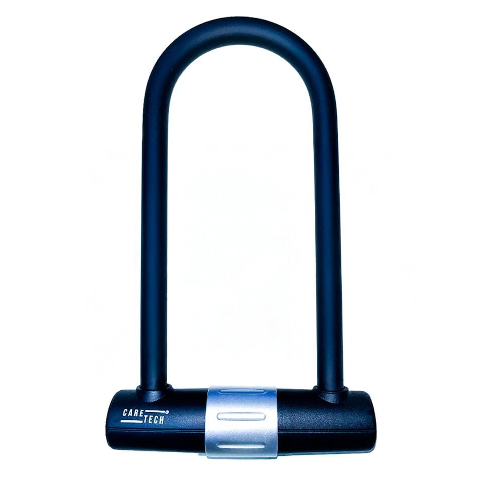 CARETECH CT-328 Disk Kilidi Motosiklet/Bisiklet 18mm Çelik Suya Dayanıklı 4 Anahtar U Bar Kilit 18x32cm