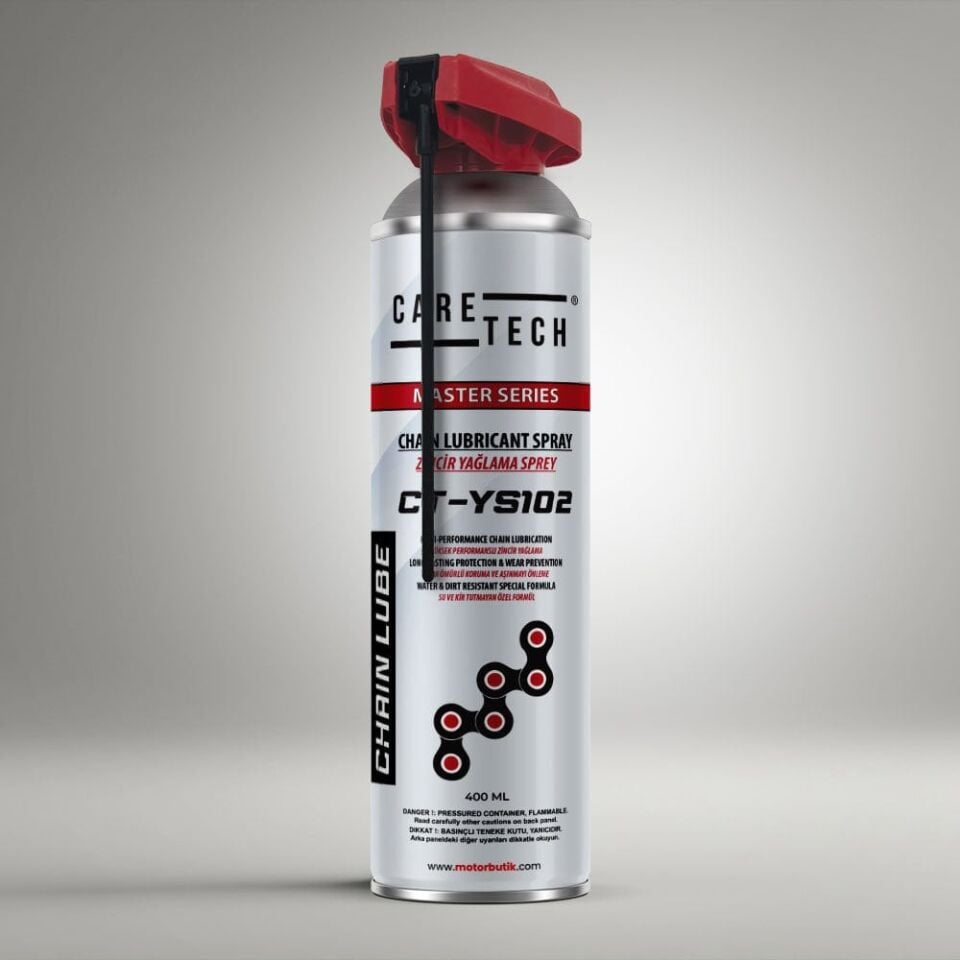 CARETECH CT-YS102  Zincir Yağı Spreyi Motosiklet Bisiklet Yağlayıcı 400 ml