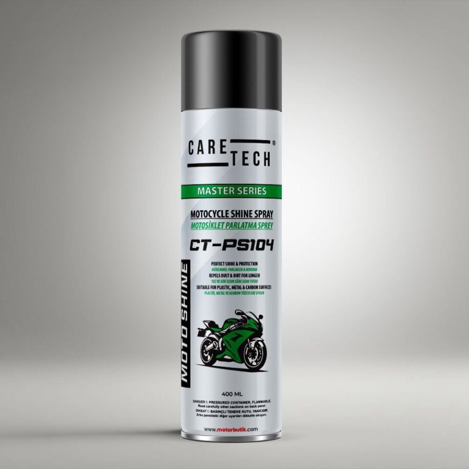 CARETECH CT-PS104 Parlatma Spreyi Motosiklet Bisiklet 400 ml