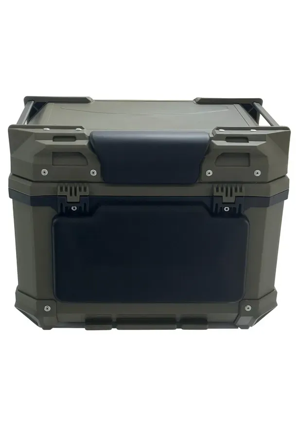 WHEELIE XT570P-AG 45 Litre Motosiklet Arka Çanta Haki Yeşil - Asker Yeşili Su Geçirmez ABS Bagaj Üniversal