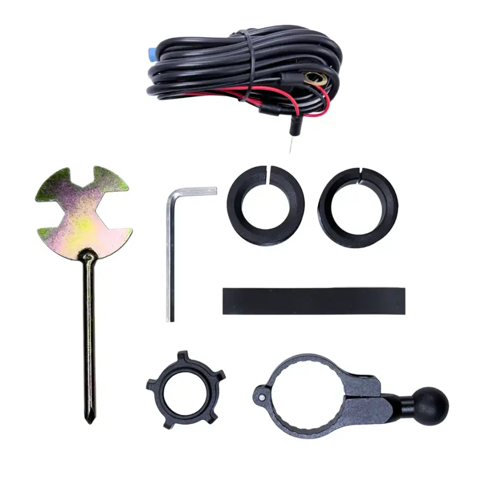 CARETECH CT-M11 Telefon Tutucu Titreşim Önleyicili Motosiklet Gidon Ayna Montajlı TYPE-C Hızlı Şarj