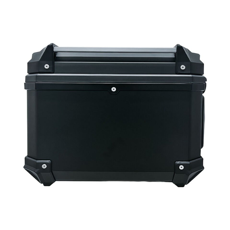 WHEELIE XT577-B 55 Litre Motosiklet Arka Çanta Siyah Su Geçirmez ABS Top Case Bagaj Üniversal