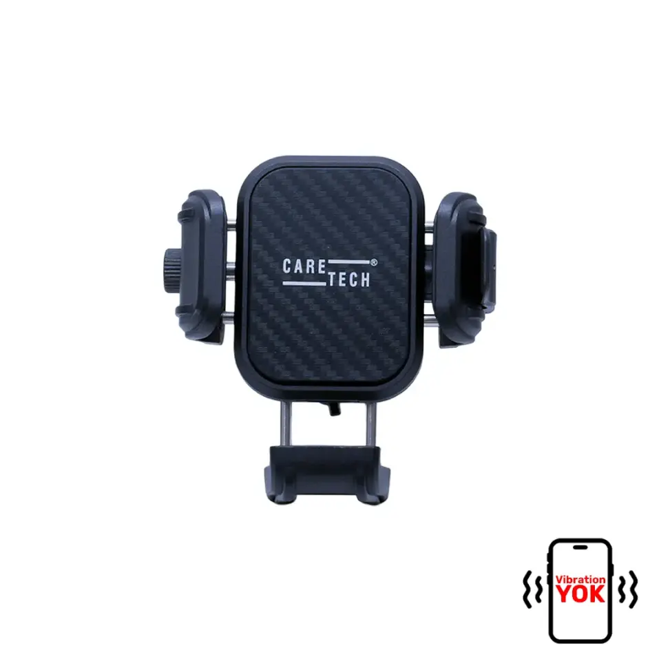 CT-M16 Telefon Tutucu Titreşim Önleyicili Motosiklet Gidon Montajlı Klipsli Su Geçirmez Üniversal