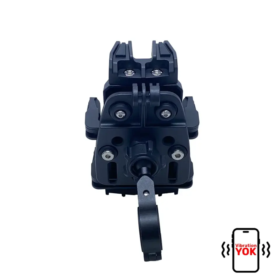 CARETECH CT-M18 Telefon Tutucu Titreşim Önleyici Motosiklet Gidon Montajlı 8 Pençeli Siyah Su geçirmez