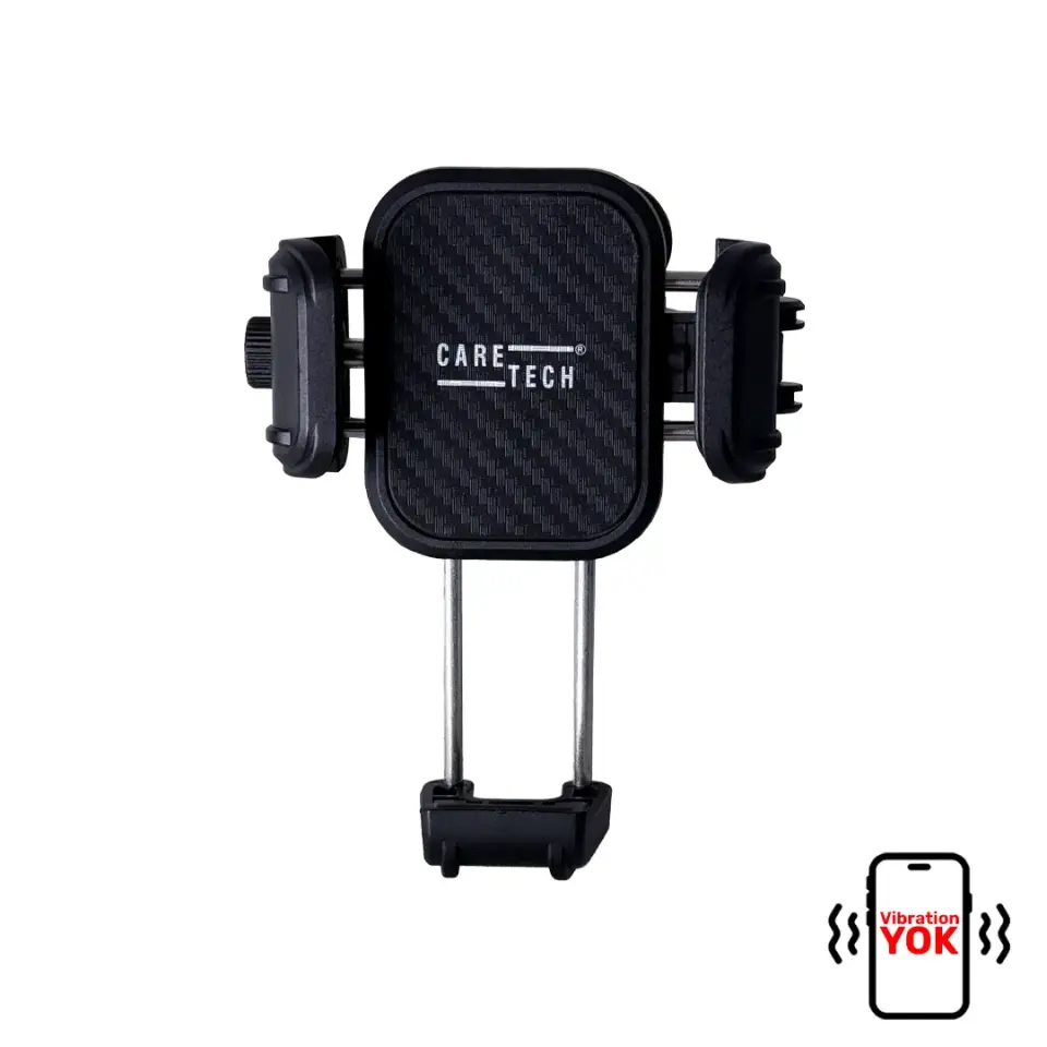 CT-M19 Telefon Tutucu Titreşim Önleyicili Motosiklet Gidon Ayna Montajlı Klipsli Su Geçirmez