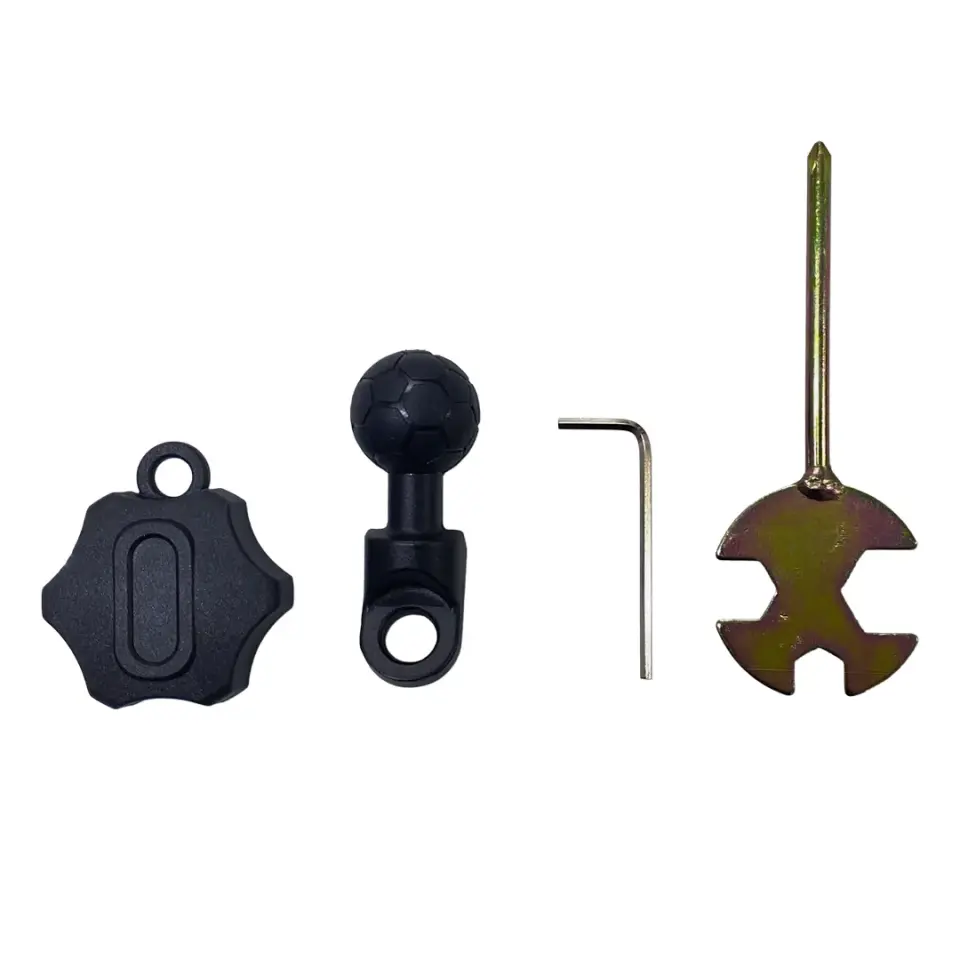 CT-M21 Telefon Tutucu Titreşim Önleyici Motosiklet Gidon Montajlı 8 Pençeli Siyah Su geçirmez