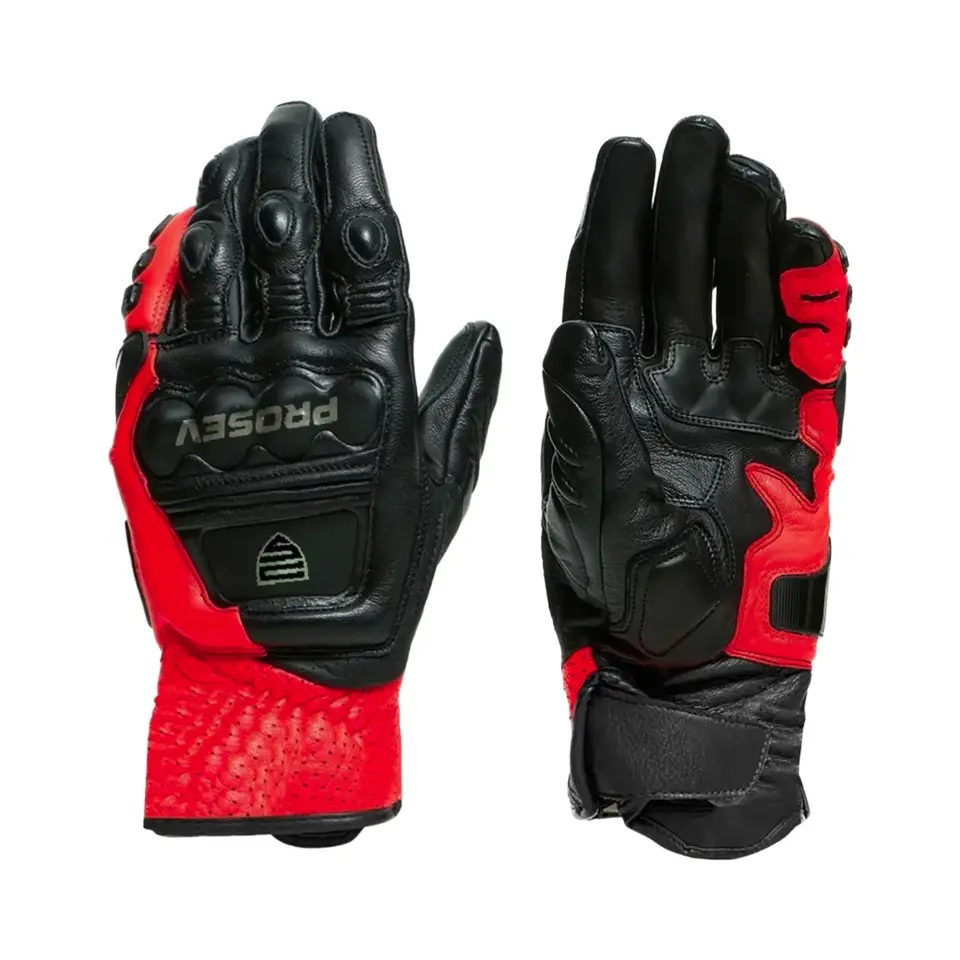 Prosev AT-4131  4 Mevsim Motosiklet Eldiveni – Dokunmatik, Korumalı, Kaymaz Avuç, SİYAH (XL)