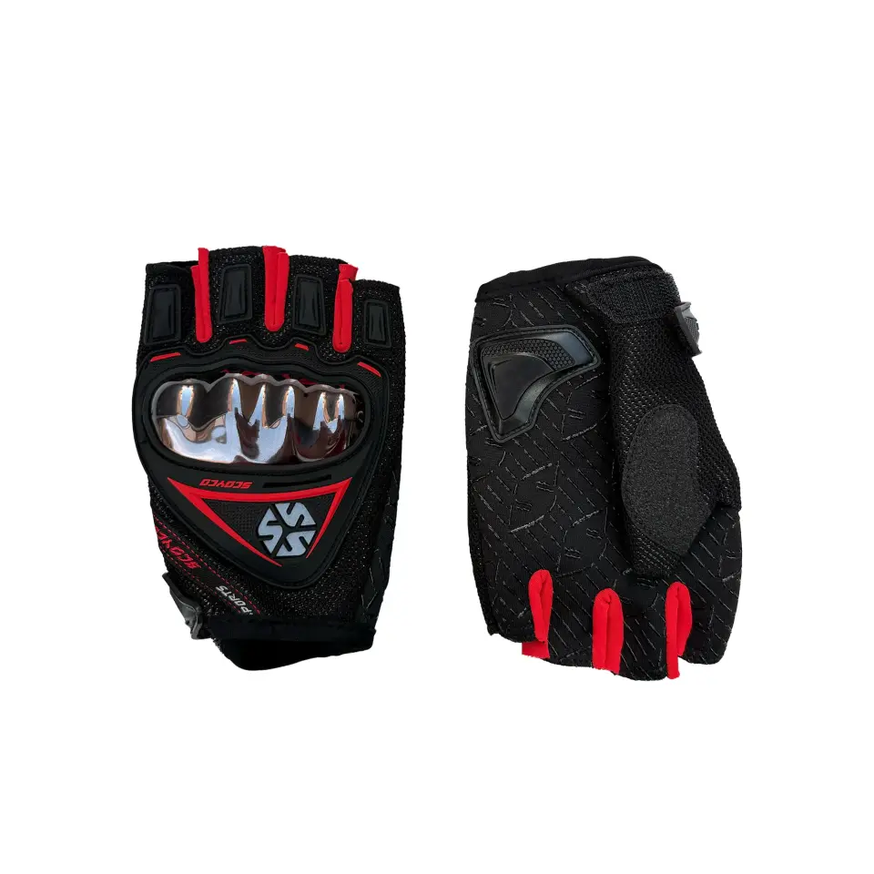 Scoyco 44-D Motosiklet Eldiveni – Dokunmatik, Korumalı, Kaymaz Avuç, YAZLIK (L)