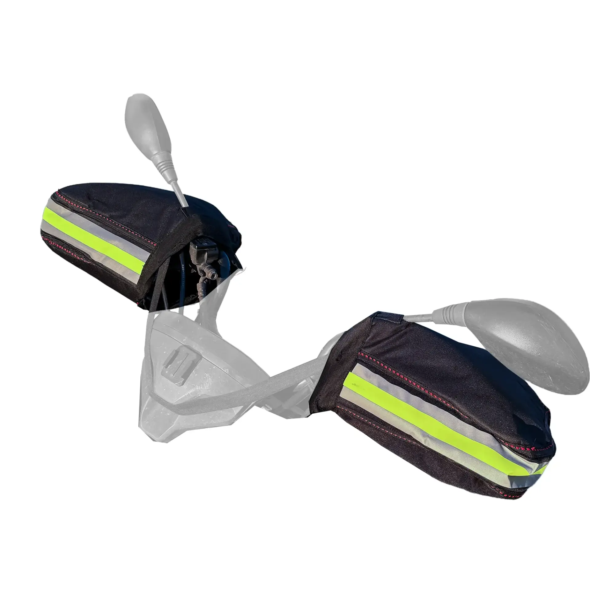 CT-EKR Motosiklet El Koruma Kılıfı Elcik Yünlü Reflektörlü Motor Vitesli Modele Uyumlu Su Geçirmez