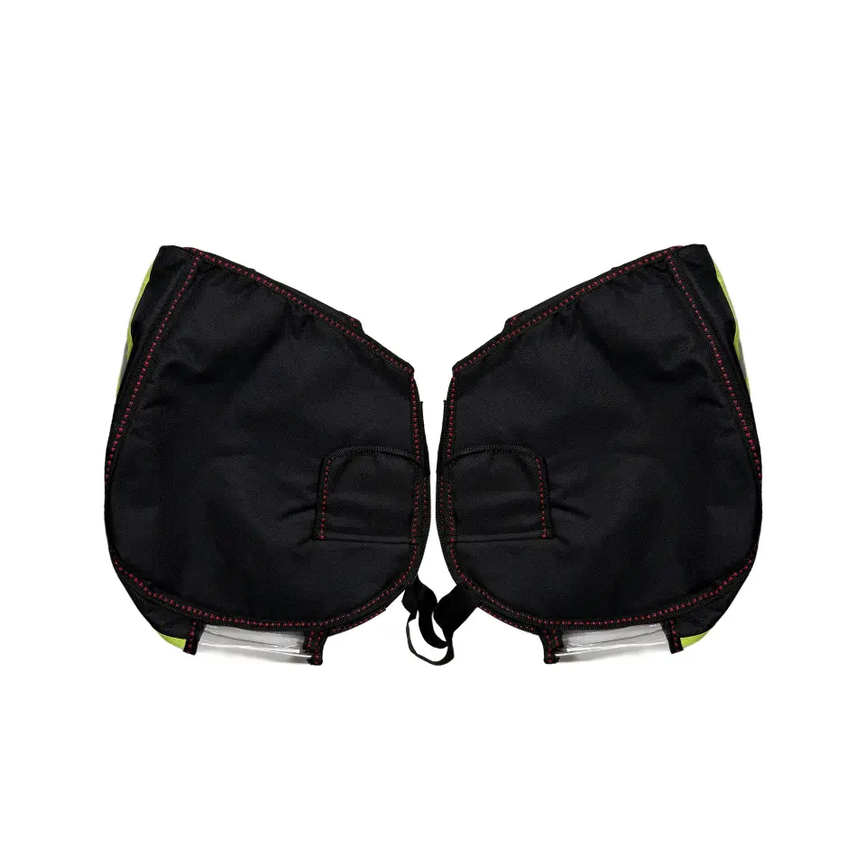 CT-EKC Motosiklet El Koruma Kılıfı Elcik Yünlü Şeffaf Cepli Motor Vitesli Modele Uyumlu Su Geçirmez