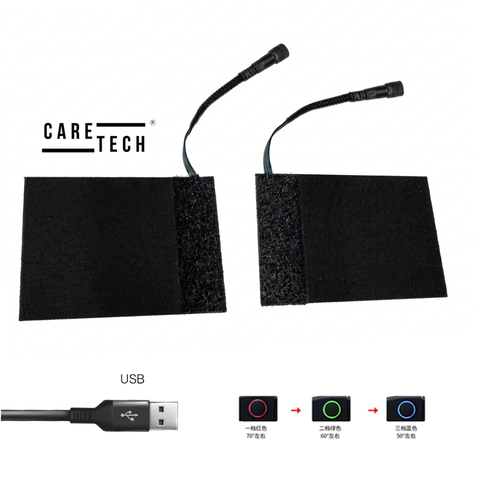 CARETECH CT-E974 USB Girişli Motosiklet Gidon Üstüne Geçirme Elcik Isıtma 3 kademe