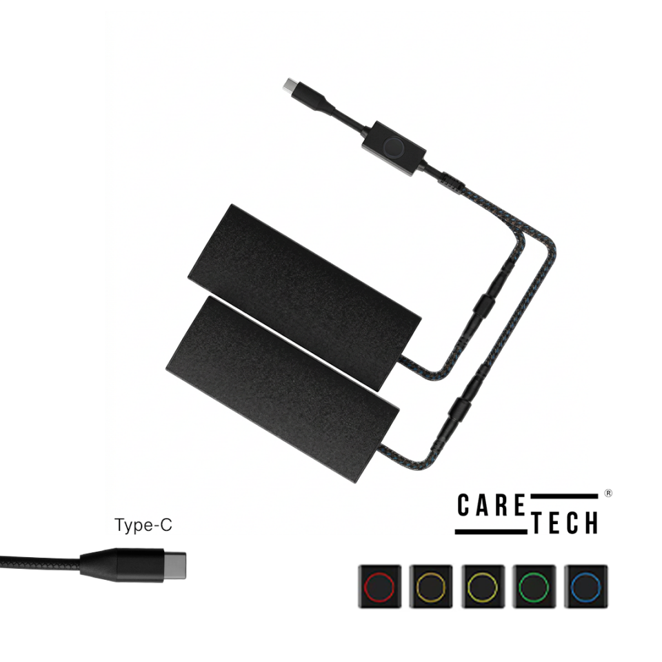 CARETECH CT-E2068 TYPE/C Girişli Motosiklet Gidon Üstüne Geçirmeli Elcik Isıtma 5 kademli