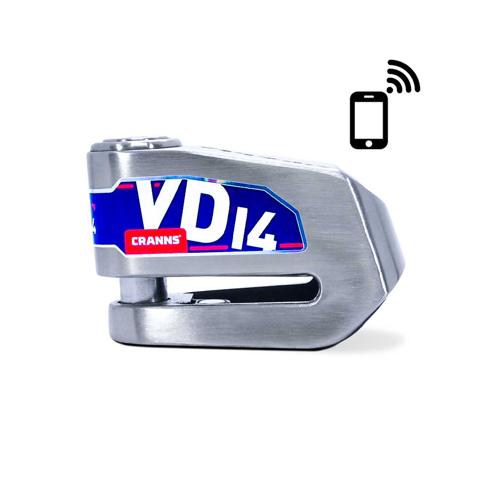 CRANNS VD14 ALARMLI MOTOSİKLET DİSK KİLİDİ BLUETOOTHLU VE HATIRLATMA KABLO HEDİYELİ
